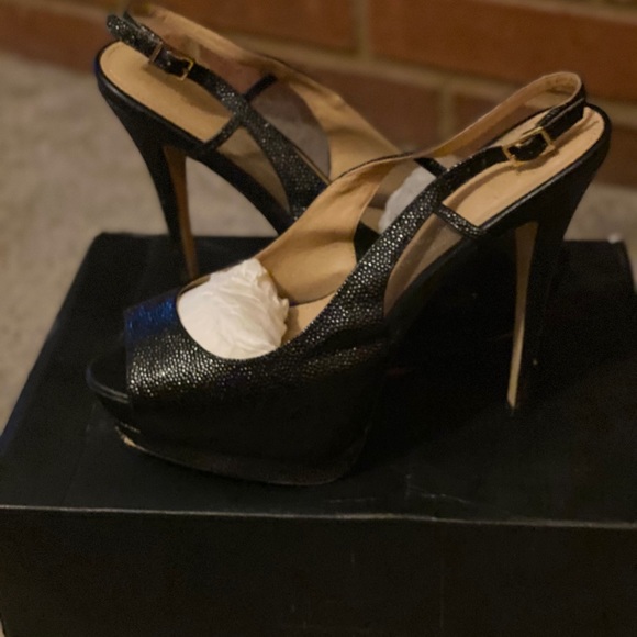 Colin Stuart Black platform sandals - Picture 4 of 6